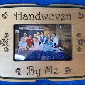 VINTAGE Wooden Lid/Frame for Longaberger Basket. Frame holds 4x6 Picture.